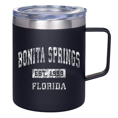 Bonita Springs Florida Fl Vintage Established 12oz Stainless Steel Coffee Mug