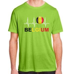 Belgium Soccer Funny Gift Belgium Flag Soccer Adult ChromaSoft Performance T-Shirt