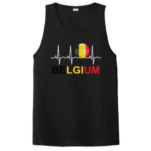 Belgium Soccer Funny Gift Belgium Flag Soccer PosiCharge Competitor Tank