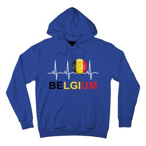 Belgium Soccer Funny Gift Belgium Flag Soccer Hoodie