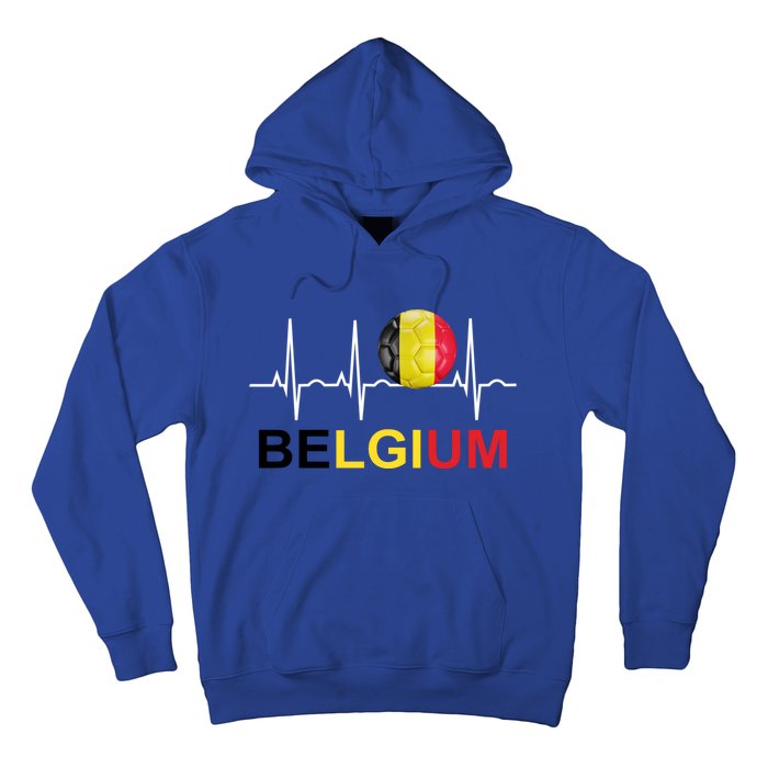 Belgium Soccer Funny Gift Belgium Flag Soccer Hoodie