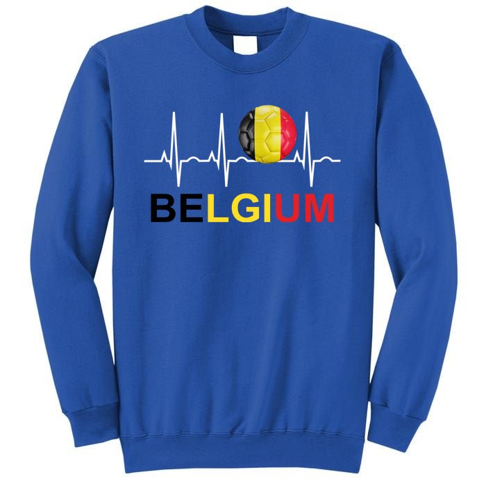 Belgium Soccer Funny Gift Belgium Flag Soccer Sweatshirt