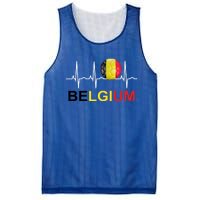 Belgium Soccer Funny Gift Belgium Flag Soccer Mesh Reversible Basketball Jersey Tank