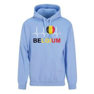 Belgium Soccer Funny Gift Belgium Flag Soccer Unisex Surf Hoodie