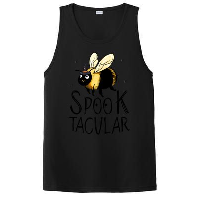 Bee Spooktacular Funny Bumble Bee Halloween Witch Gift PosiCharge Competitor Tank