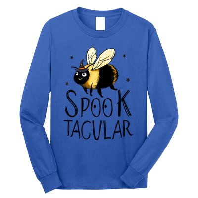 Bee Spooktacular Funny Bumble Bee Halloween Witch Gift Long Sleeve Shirt