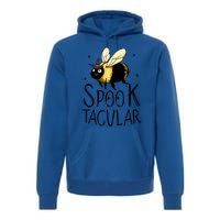 Bee Spooktacular Funny Bumble Bee Halloween Witch Gift Premium Hoodie