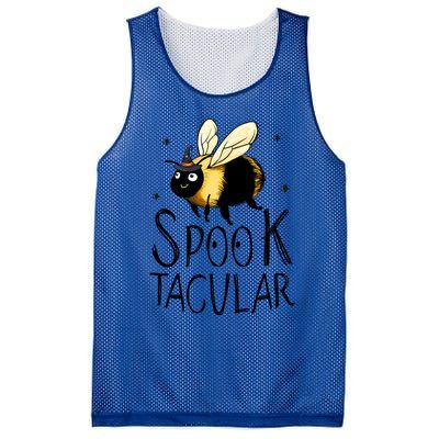 Bee Spooktacular Funny Bumble Bee Halloween Witch Gift Mesh Reversible Basketball Jersey Tank