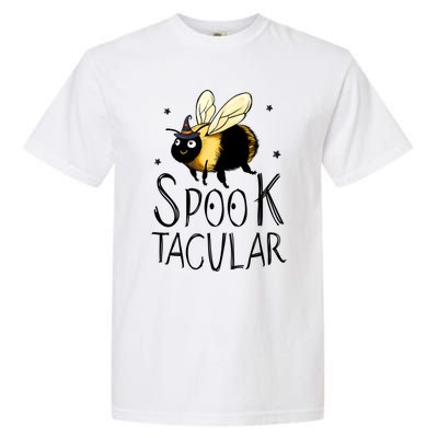 Bee Spooktacular Funny Bumble Bee Halloween Witch Gift Garment-Dyed Heavyweight T-Shirt