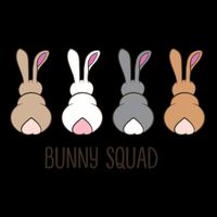 Bunny Squad Funny Rabbits Team Gift Sustainable Bucket Hat