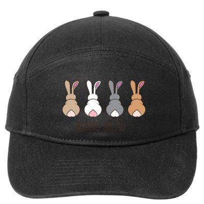 Bunny Squad Funny Rabbits Team Gift 7-Panel Snapback Hat