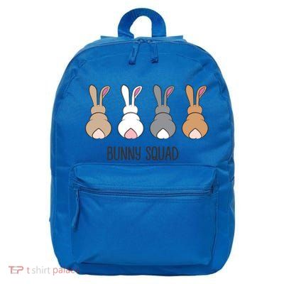Bunny Squad Funny Rabbits Team Gift 16 in Basic Backpack
