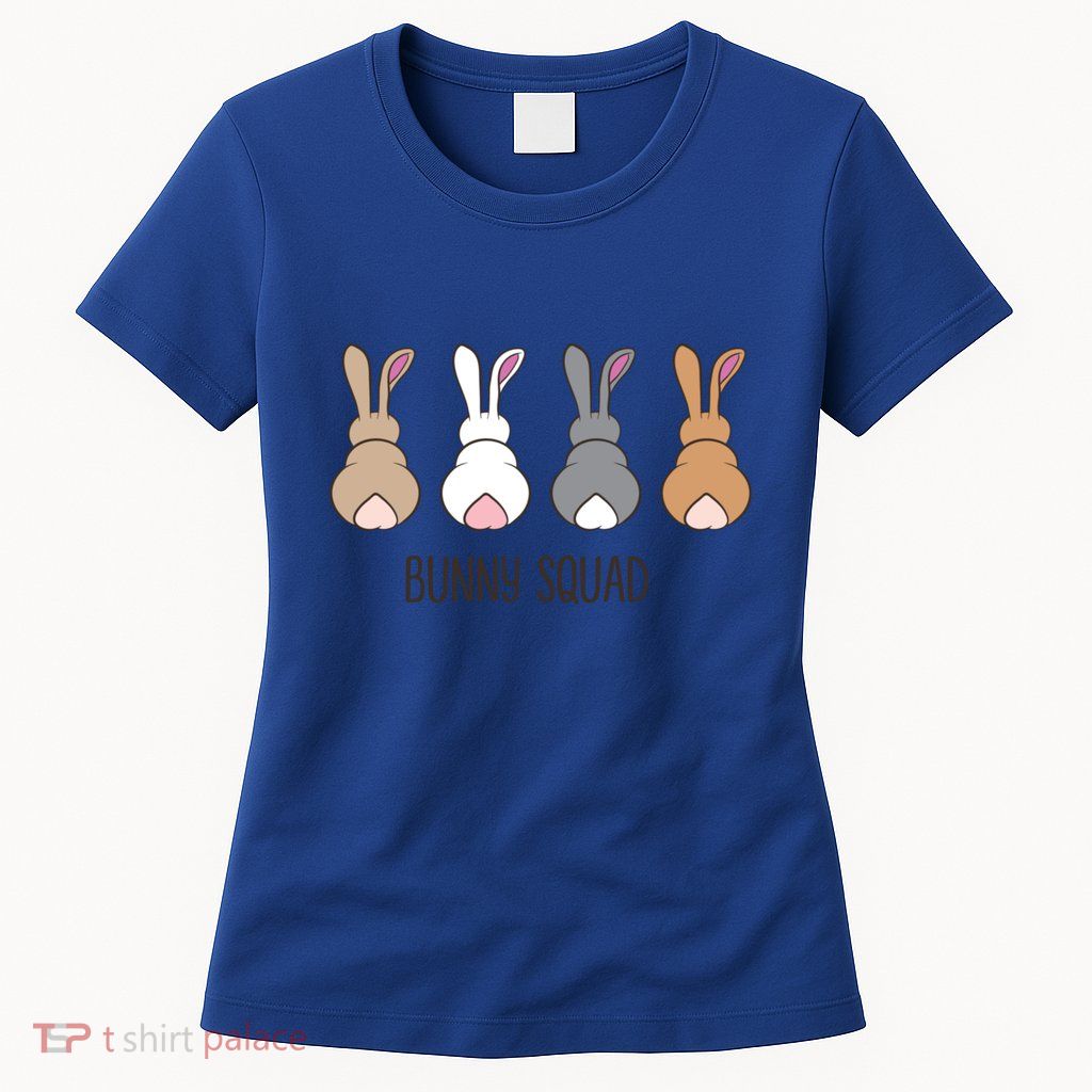 Bunny Squad Funny Rabbits Team Gift Womens T-Shirt