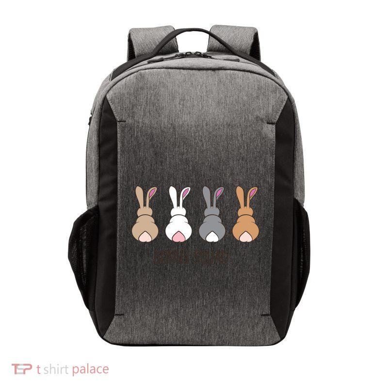 Bunny Squad Funny Rabbits Team Gift Vector Backpack