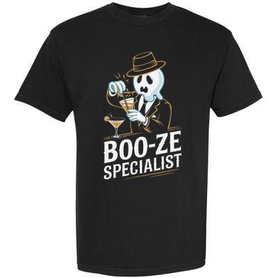 Booze Specialist Funny Ghost For Halloween Party Lovers Garment-Dyed Heavyweight T-Shirt