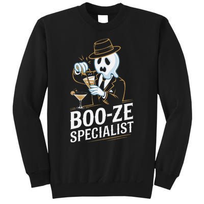 Booze Specialist Funny Ghost For Halloween Party Lovers Sweatshirt