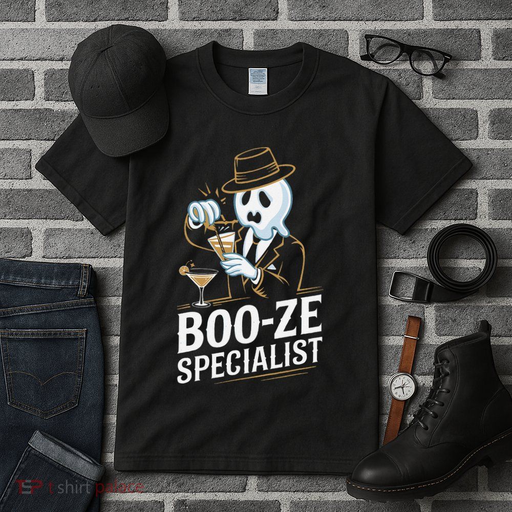 Booze Specialist Funny Ghost For Halloween Party Lovers Tall T-Shirt