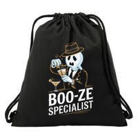 Booze Specialist Funny Ghost For Halloween Party Lovers Drawstring Bag