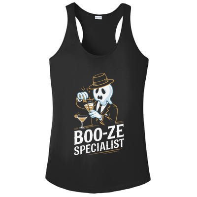 Booze Specialist Funny Ghost For Halloween Party Lovers Ladies PosiCharge Competitor Racerback Tank