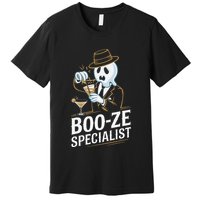 Booze Specialist Funny Ghost For Halloween Party Lovers Premium T-Shirt