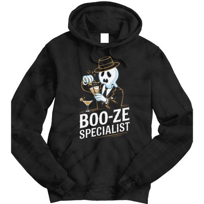 Booze Specialist Funny Ghost For Halloween Party Lovers Tie Dye Hoodie