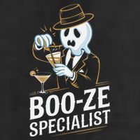 Booze Specialist Funny Ghost For Halloween Party Lovers Trucker Hat