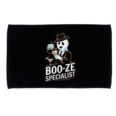 Booze Specialist Funny Ghost For Halloween Party Lovers Microfiber Hand Towel