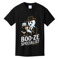 Booze Specialist Funny Ghost For Halloween Party Lovers Kids T-Shirt