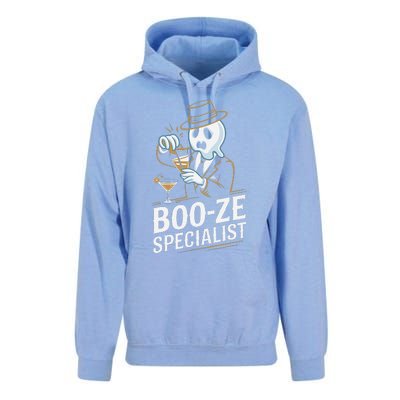 Booze Specialist Funny Ghost For Halloween Party Lovers Unisex Surf Hoodie