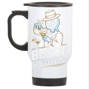 Booze Specialist Funny Ghost For Halloween Party Lovers Stainless Steel Travel Mug