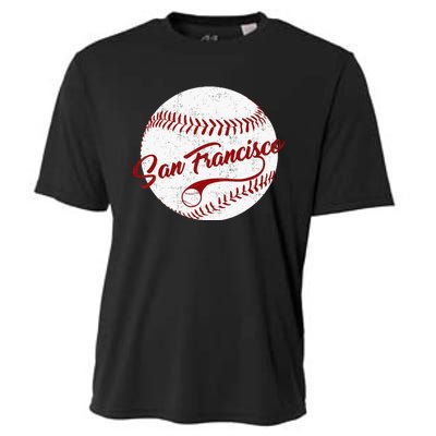 Baseball San Francisco Vintage Giant Ball National Pastime Cooling Performance Crew T-Shirt