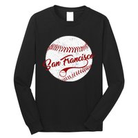 Baseball San Francisco Vintage Giant Ball National Pastime Long Sleeve Shirt