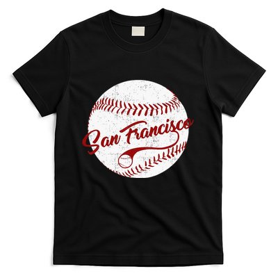 Baseball San Francisco Vintage Giant Ball National Pastime T-Shirt