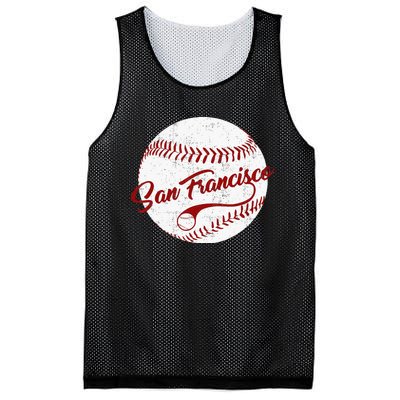 Baseball San Francisco Vintage Giant Ball National Pastime Mesh Reversible Basketball Jersey Tank