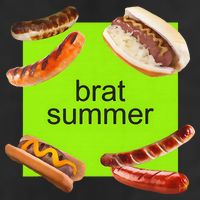 Brat Summer Funny Hot Dog Bratwurst Summer 7 Panel Mesh Trucker Snapback Hat