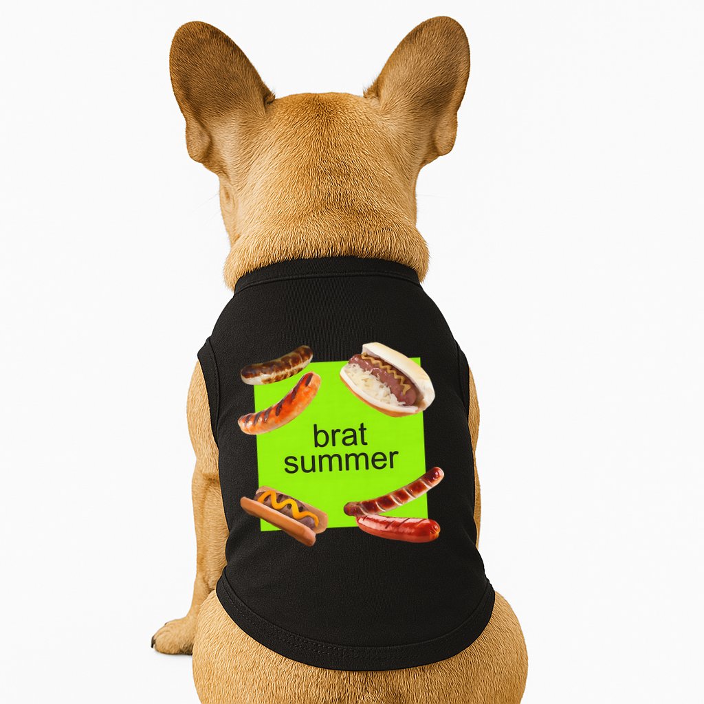 Brat Summer Funny Hot Dog Bratwurst Summer Doggie Tank