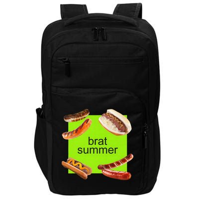 Brat Summer Funny Hot Dog Bratwurst Summer Impact Tech Backpack
