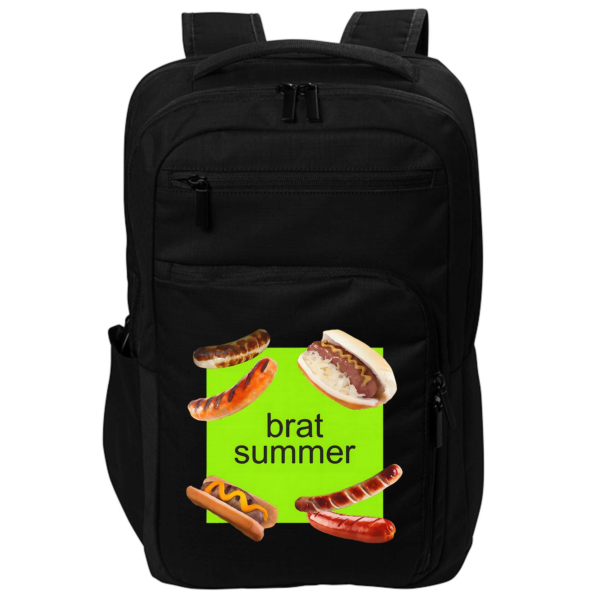 Brat Summer Funny Hot Dog Bratwurst Summer Impact Tech Backpack