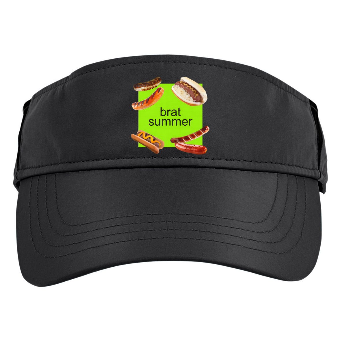 Brat Summer Funny Hot Dog Bratwurst Summer Adult Drive Performance Visor