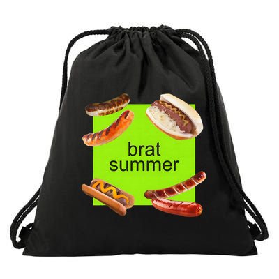 Brat Summer Funny Hot Dog Bratwurst Summer Drawstring Bag