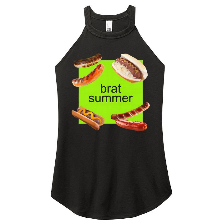 Brat Summer Funny Hot Dog Bratwurst Summer Women's Perfect Tri Rocker Tank