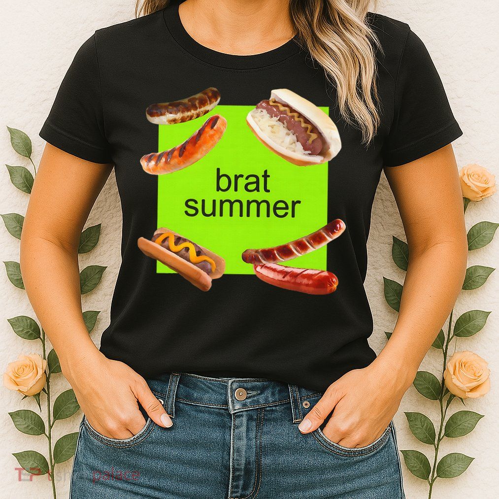 Brat Summer Funny Hot Dog Bratwurst Summer Womens T-Shirt