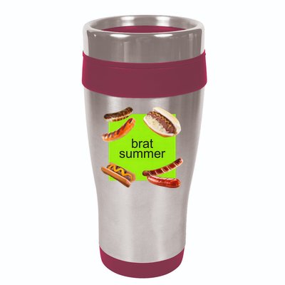 Brat Summer Funny Hot Dog Bratwurst Summer 16oz Travel Tumbler