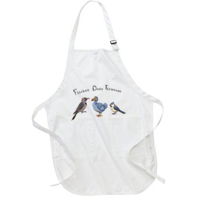 Bird Subtle Flicker Dodo Titmouse Funny  Full-Length Apron With Pockets