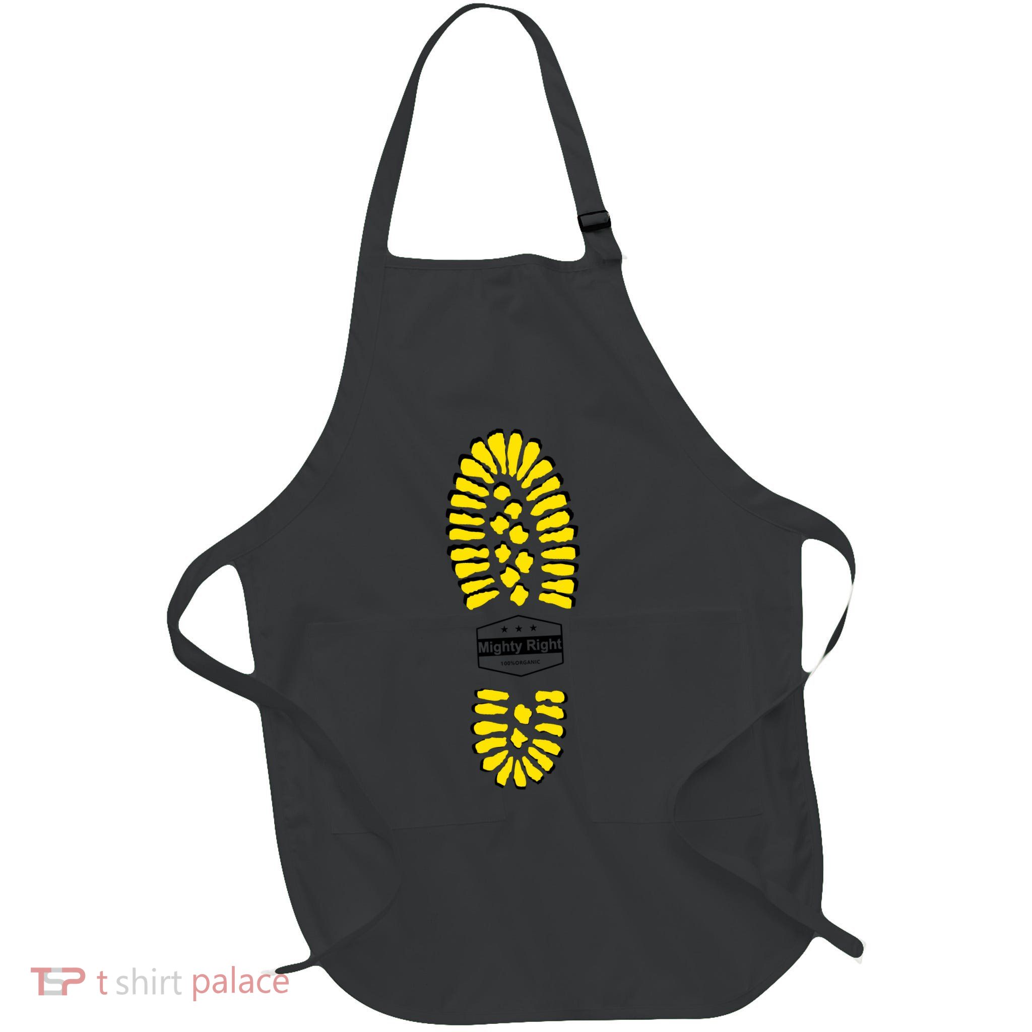 Boot Sole Full-Length Apron With Pockets