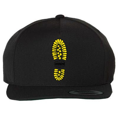 Boot Sole Wool Snapback Cap