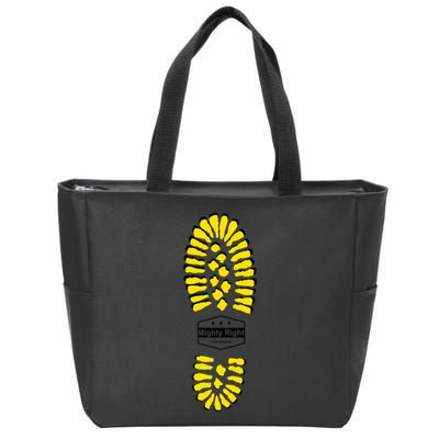Boot Sole Zip Tote Bag