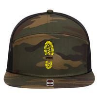 Boot Sole 7 Panel Mesh Trucker Snapback Hat