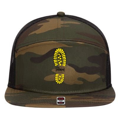 Boot Sole 7 Panel Mesh Trucker Snapback Hat