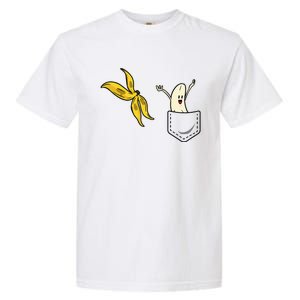 Banana Striptease Funny Banana Pocket Cool Garment-Dyed Heavyweight T-Shirt